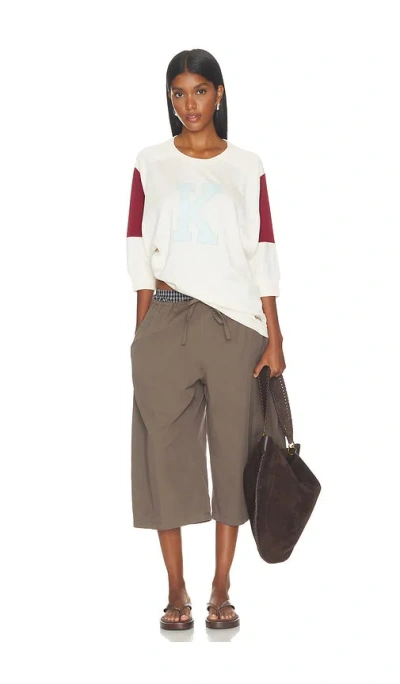 Kenzo Logo-patch Panelled T-shirt In Neutral