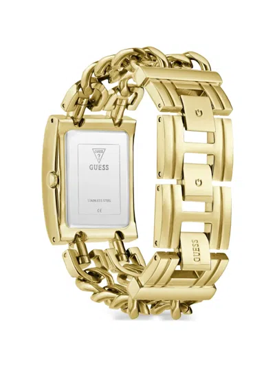 Guess Usa Rectangular-case 28mm Watch In Green