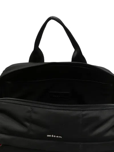 Kiton Quilted Backpack In Black