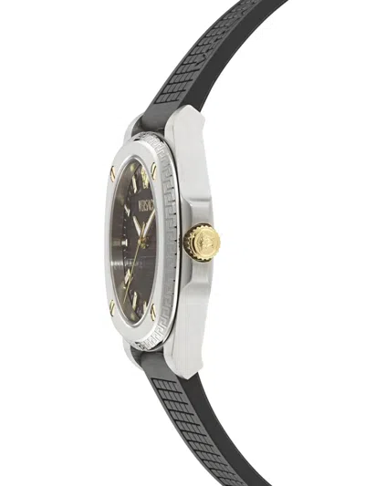 Versace Greca Pulse 38mm Watch In Black
