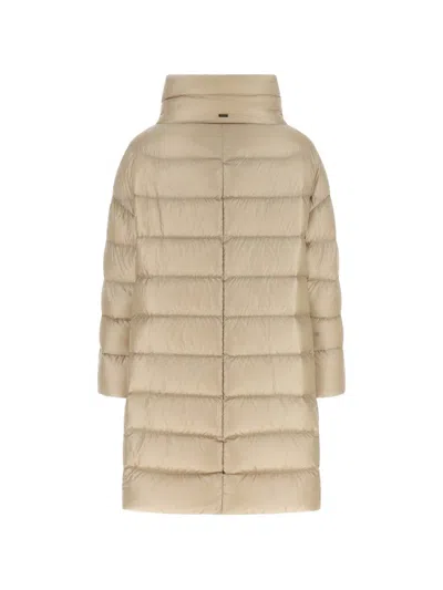 Herno Matilde Quilted Down Jacket In Neutral
