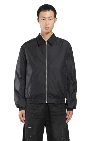 Acne Studios Lightweight Nylon Jacket In Black