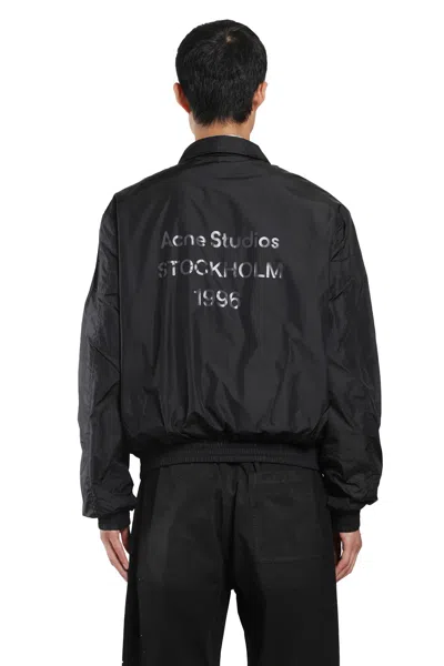 Acne Studios Lightweight Nylon Jacket In Black