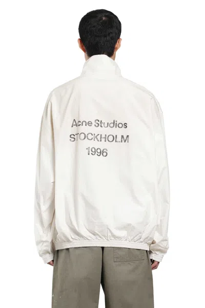 Acne Studios Washed 1996 Logo Jacket In White