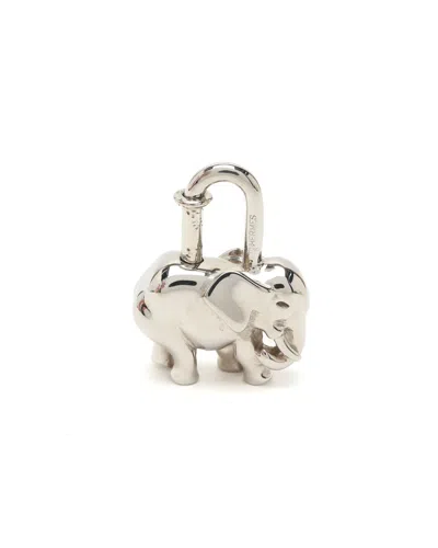 Hermes Hermès Elephant Cadena Bag Charm In Silver