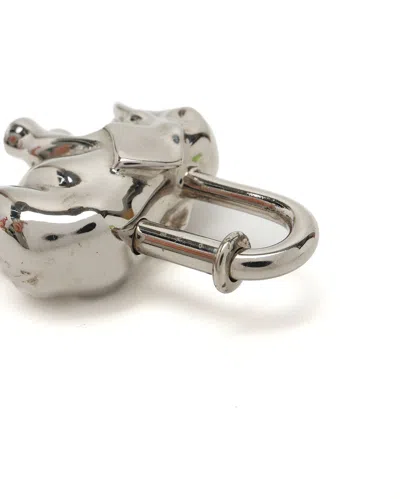 Hermes Hermès Elephant Cadena Bag Charm In Silver