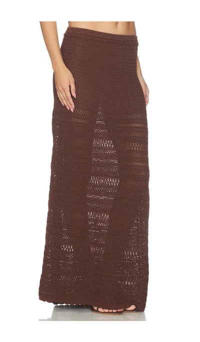 Devon Windsor Wynne Skirt In Burgundy