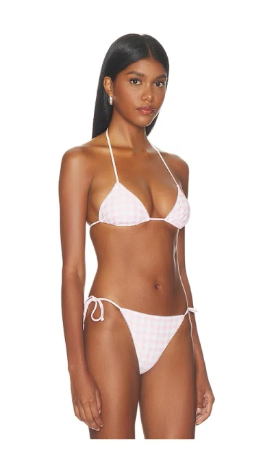 Weworewhat Triangle Bikini Top In Multi