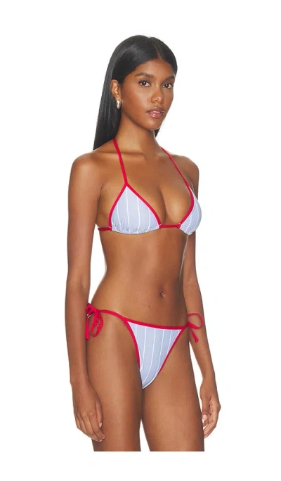 Weworewhat Triangle Bikini Top In Multi
