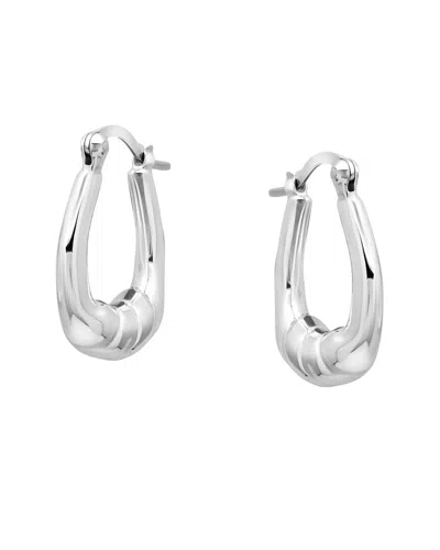 Maxcolor Silver Dangle Earrings In Metallic