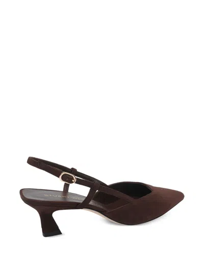 Stuart Weitzman Vinnie Slingback In Brown
