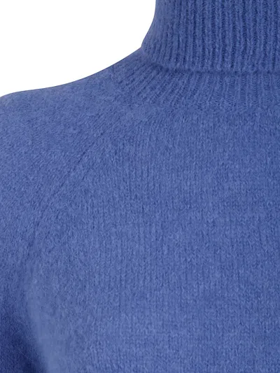 Base Turtle Neck Sweater In Blue