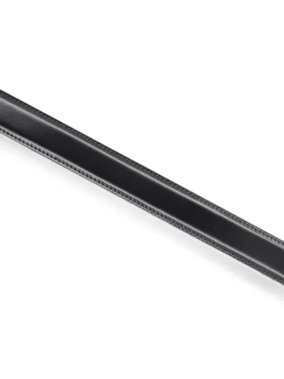 Celine Triomphe Core Leather Belt In Black