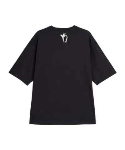 Y-3 Cotton Crew Neck Graphic Print T-shirt In Black