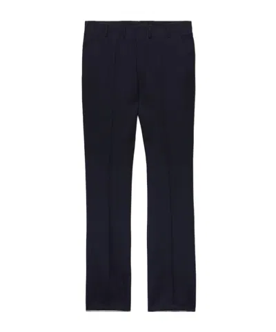 Prada Wool Pants In Black