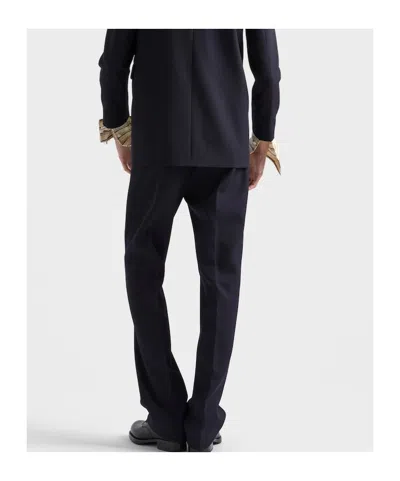 Prada Wool Pants In Black