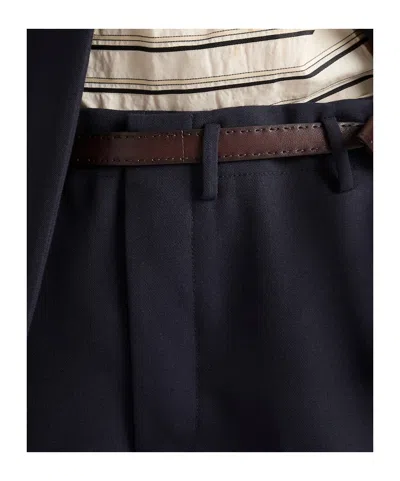 Prada Wool Pants In Black