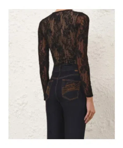 Zimmermann Lace Bodysuit In Multi