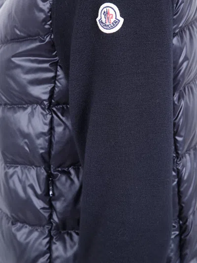 Moncler Quilted Shell Jacket In Blue