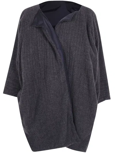 Daniela Gregis Reversible Cashmere Coat In Blue