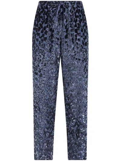 Pierre-louis Mascia Leopard-pattern Drawstring Trousers In Multi