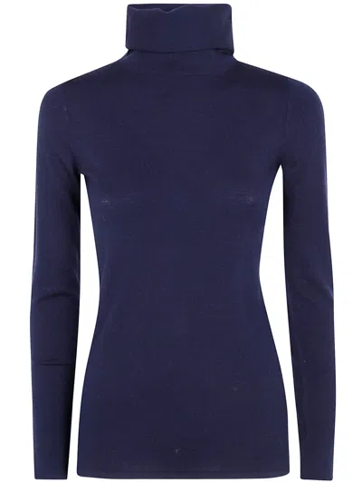 Base Turtle Neck Sweater In Blue