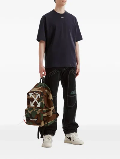 Off-white Arrows Camouflage-print Backpack In Multi