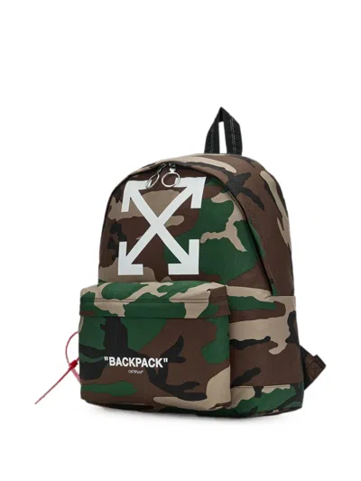 Off-white Arrows Camouflage-print Backpack In Multi