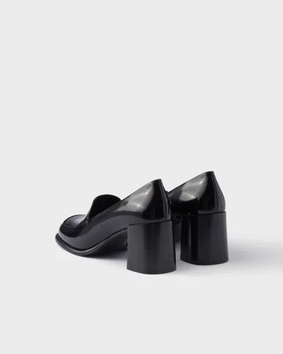 Prada Patent Leather Loafer Pumps In Multi