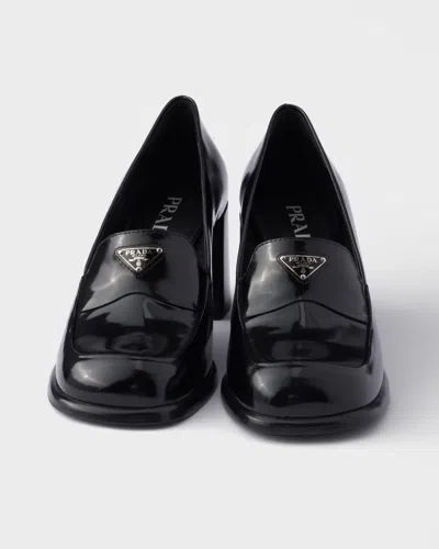 Prada Patent Leather Loafer Pumps In Multi