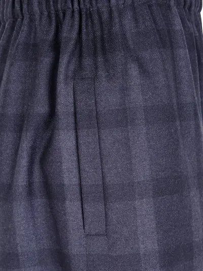 Daniela Gregis Check-pattern Palazzo Pants In Blue