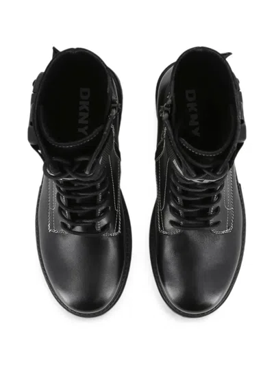 Dkny Buckle-strap Ankle Boots In Multi