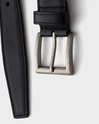 Prada Leather Belt In Black