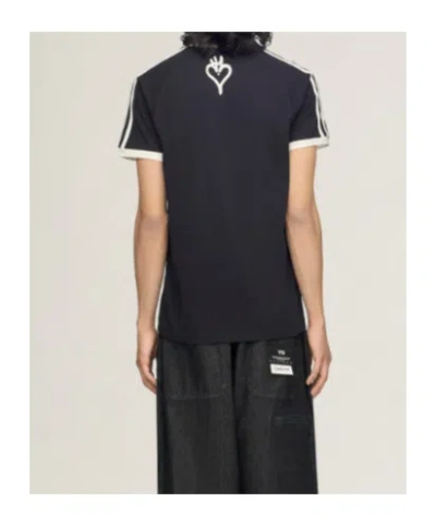 Y-3 Graphic Cotton Short-sleeve T-shirt In Black