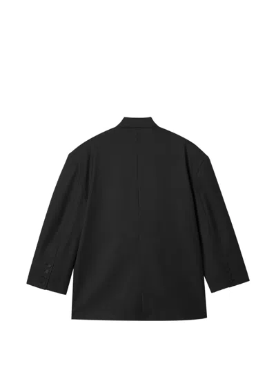 Enföld Oversized Wool Blazer In Black