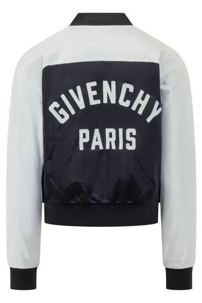 Givenchy Two-toned Zipped Track Jacket In White