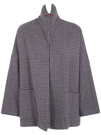 Daniela Gregis Prince Of Wales Check-pattern Oversized Jacket In Multi
