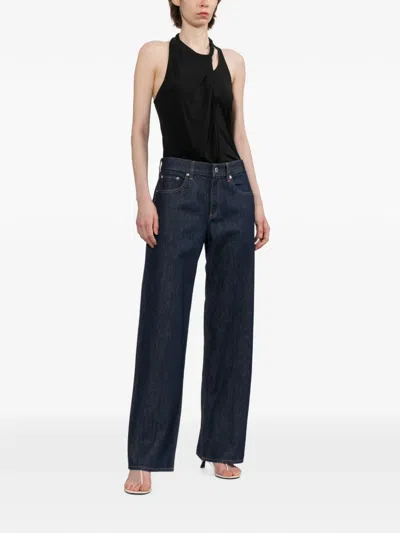 Helmut Lang Draped Halterneck Top In Multi
