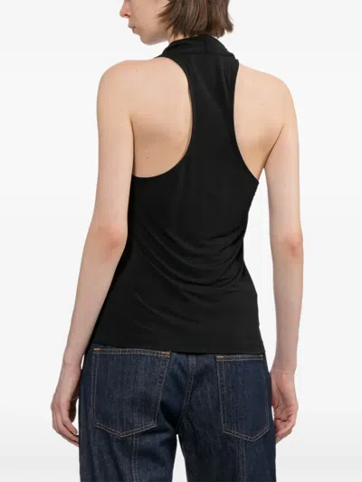 Helmut Lang Draped Halterneck Top In Multi