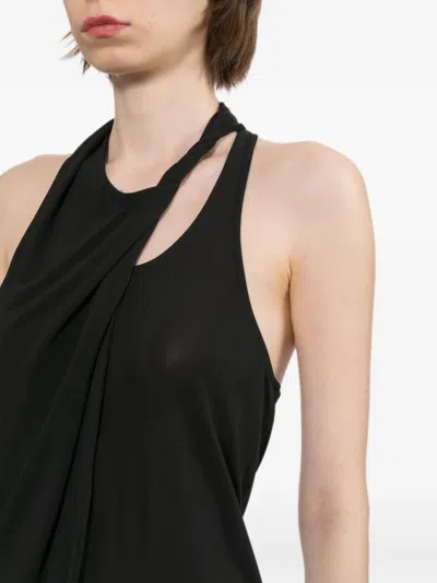Helmut Lang Draped Halterneck Top In Multi