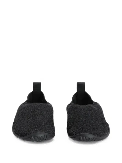 Jil Sander Glitter-effect Pull-tab Sneakers In Black