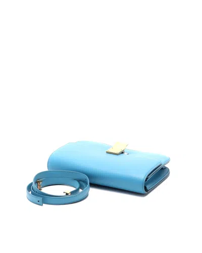 Celine Céline Medium Classic Box Bag In Blue