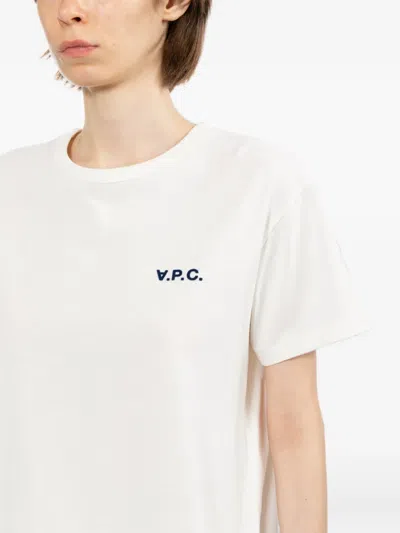 A.p.c. Logo-print T-shirt In White