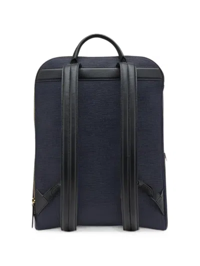 Smythson Zip-around Leather Backpack In Black