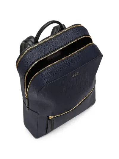 Smythson Zip-around Leather Backpack In Black