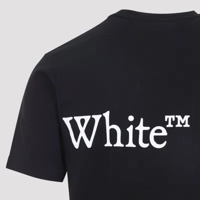 Off-white Bookish Scarf Graphic Regular Fit T-shirt In Blue