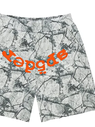 Sp5der Real Tree Og Web V2 Track Shorts In Multi