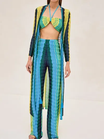 Alexis Annaliese Top In Blue Multi In Multi