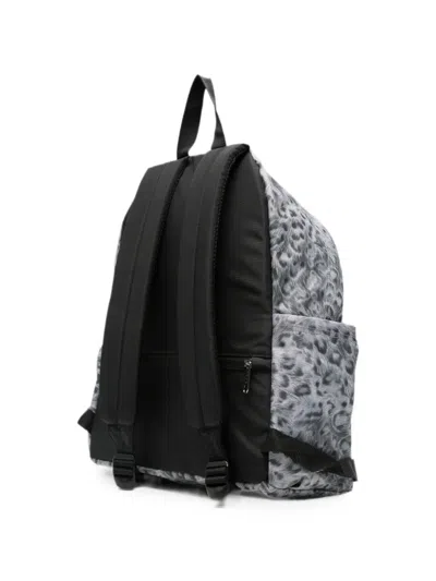 Eastpak Leopard-pattern Backpack In Gray
