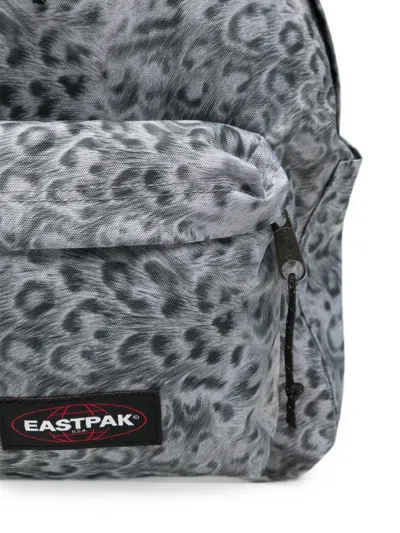 Eastpak Leopard-pattern Backpack In Gray
